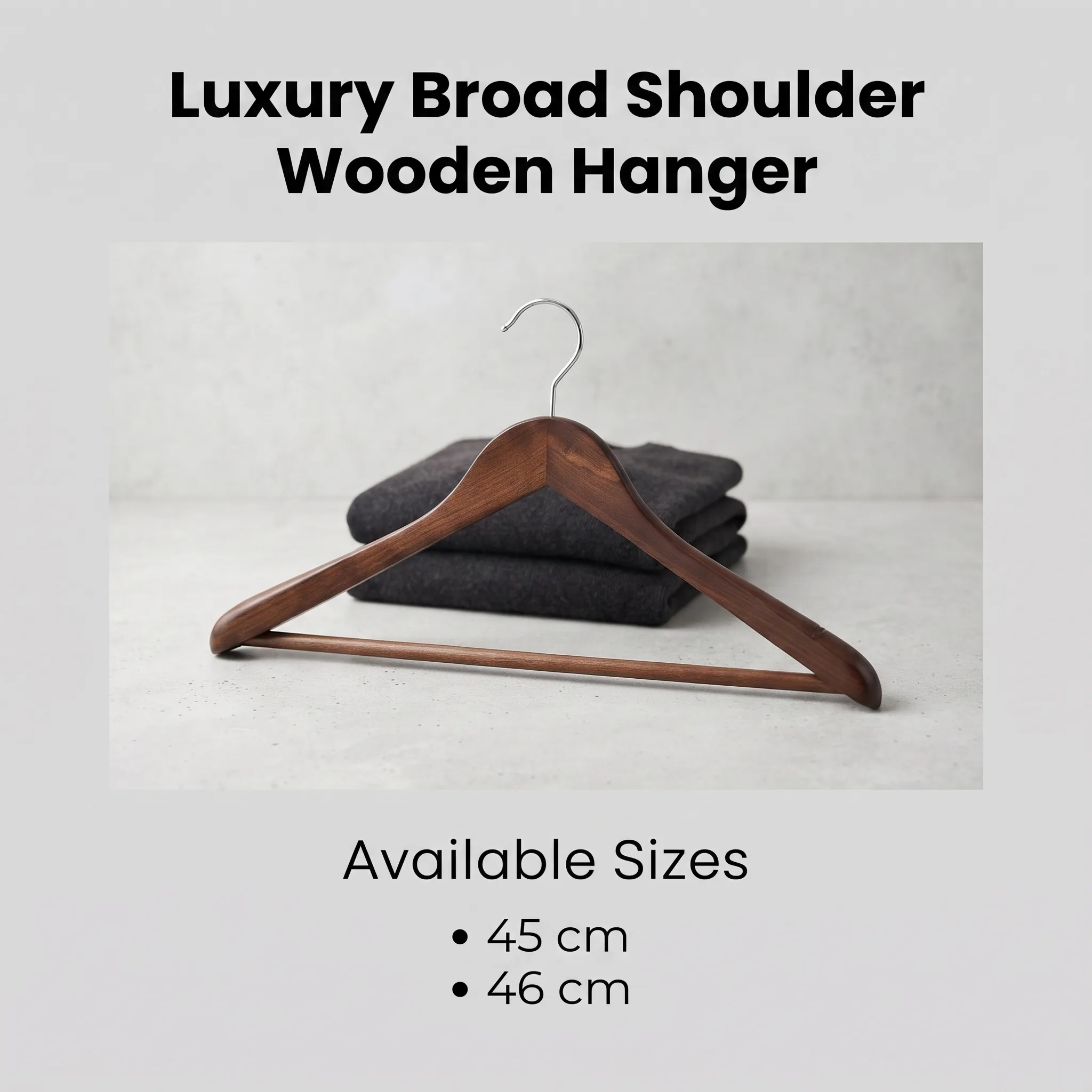 Luxury Broad Shoulder Wooden Hanger