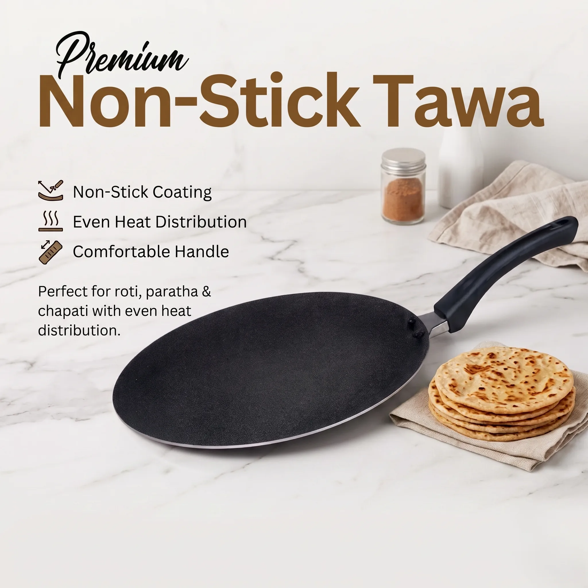 Premium Non-Stick Tawa
