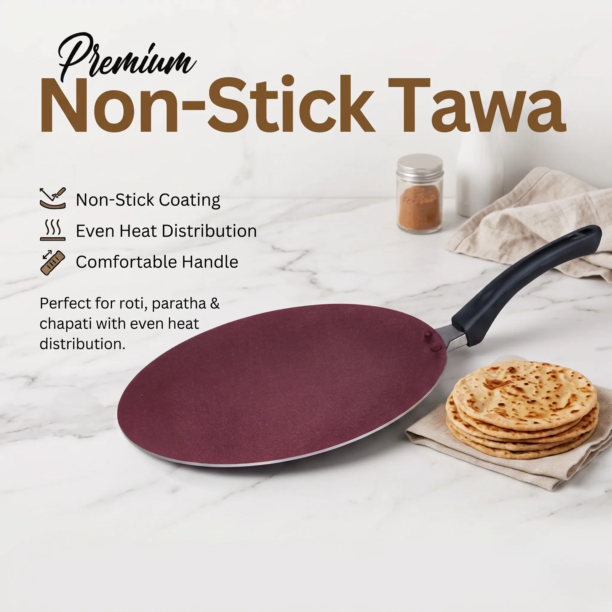 Premium Non-Stick Tawa - Image 3